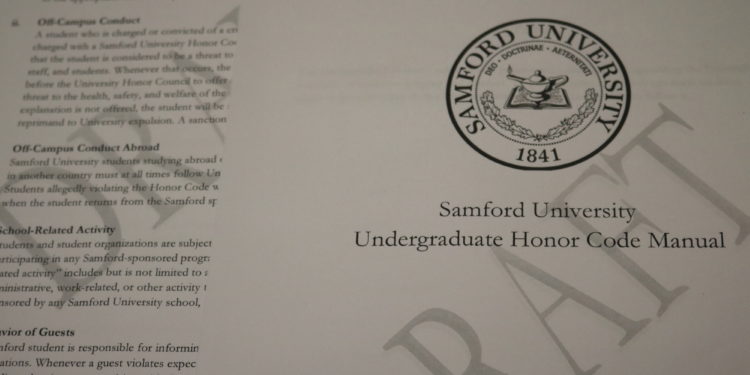 Faculty Senate planning to vote on Honor Code