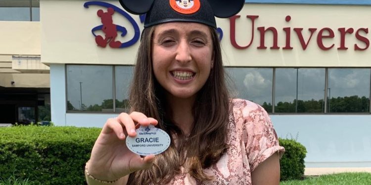 Happiest intern on earth: Samford alum works for Disney in college program
