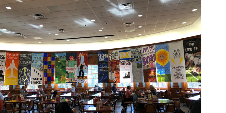 The art of Step Sing banners