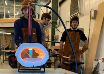 Students given opportunity to practice blacksmithing