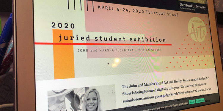 Samford art holds virtual gallery event