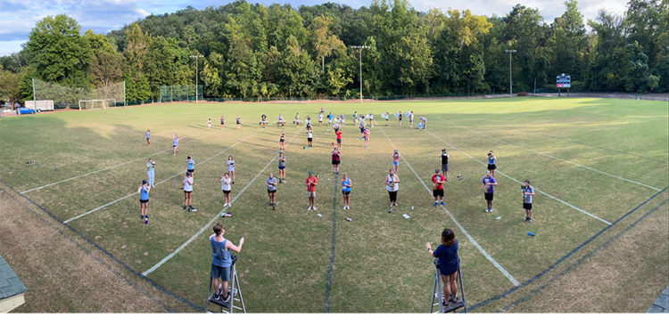 Samford bulldog marching band continues practice during pandemic