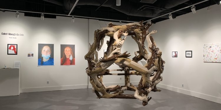 Senior art students Herzog and Weldy shows on joint display in Art Gallery