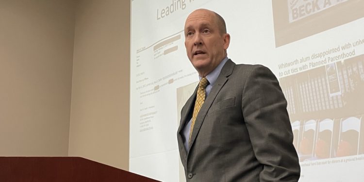 President Taylor hosts leadership lunch talk