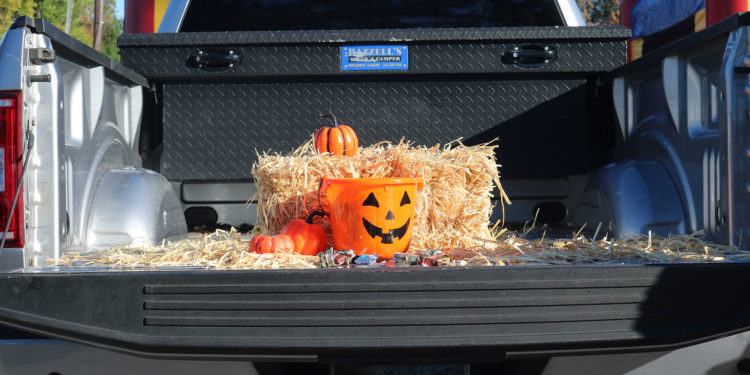 A truck trunk of terrific treats.