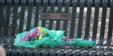 New bench dedicated to SAMbassador Kristi Metz