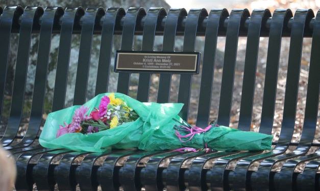 New bench dedicated to SAMbassador Kristi Metz
