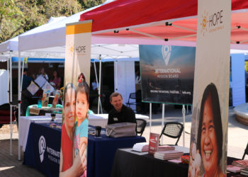 IMB's table during Thursday's Global Ministry Expo.
