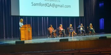 Panelists discuss the film and its themes.