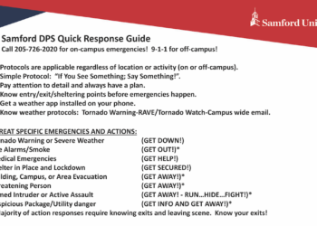 Chief Tommy Taylor discusses campus safety following email on protocols