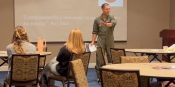 Air Force Pilot Josh Payne discusses leadership for students