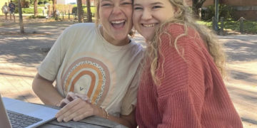 Co-hosts Hannah Grace Nash (left) and Allie Blain (right).