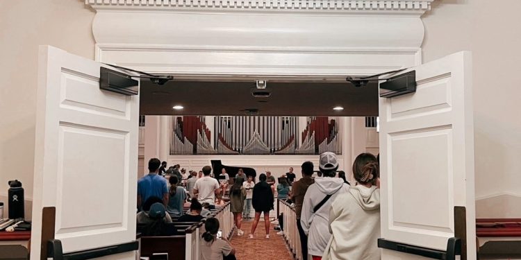 Revival ignites inside Reid Chapel