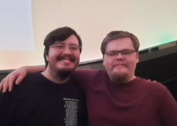 Greg Young (left) and Levi Thomas (right) at the event.