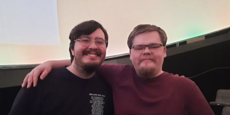 Greg Young (left) and Levi Thomas (right) at the event.