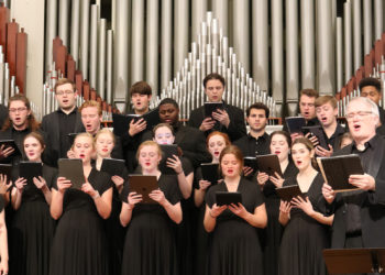 Samford’s choir regularly serenades Reid Chapel.