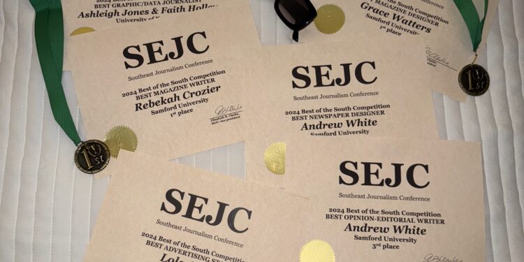 The Samford Crimson and The Local take home awards