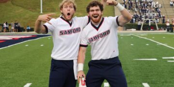 The men in red and blue