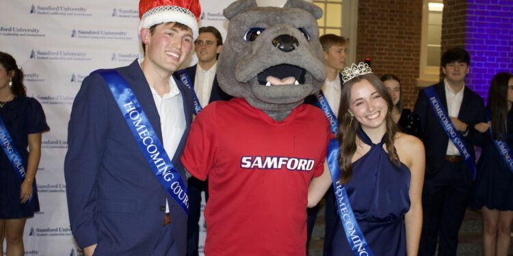 Samford names Homecoming King and Queen at the annual Bulldog Bash