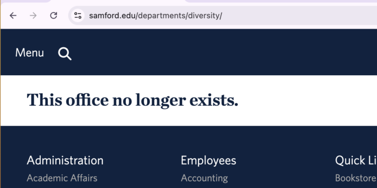 Office of Student Success and Diversity closed
